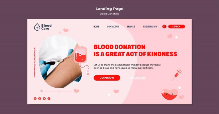 Web Based Blood Donation Management System Project