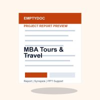MBA Tours & Travel project report preview for EmptyDoc students